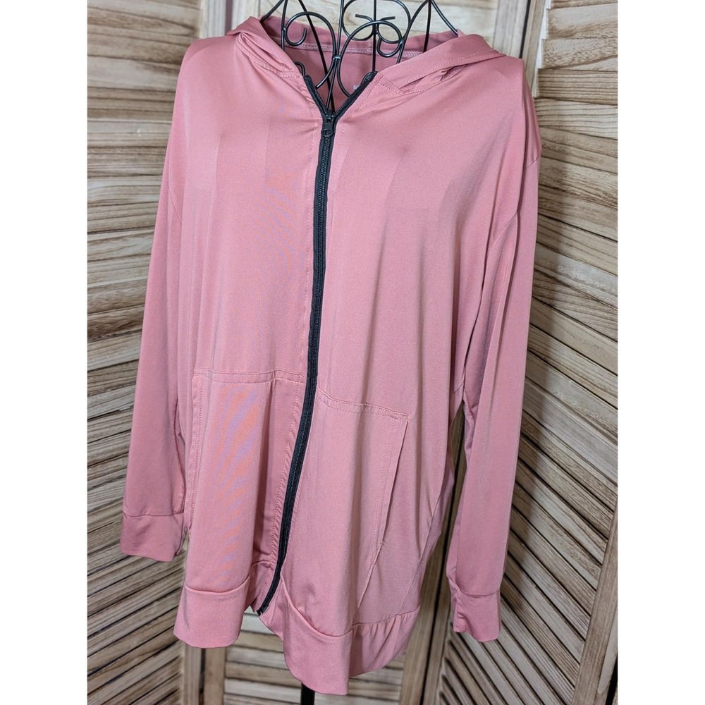 Real Essentials Sweatshirt Womens XL Pink Long Sleeves Crew Neck